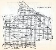 Redwood County, Underwood, Sheridn, Vesta, New Avon, Westline, Johnsonville, Gales, Springdale, Walnut Grove, Lamberton, Minnesota State Atlas 1954